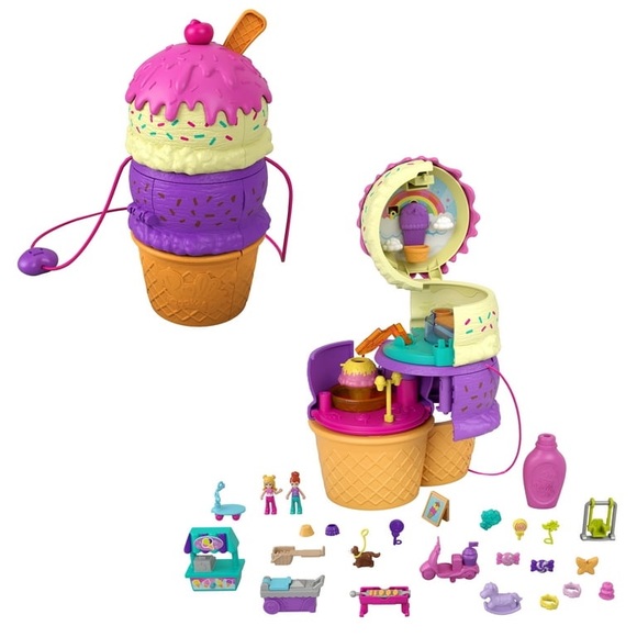 {Polly Pocket} Spin ‘N Surprise Playground Ice Cream Cone - Picture 4 of 11
